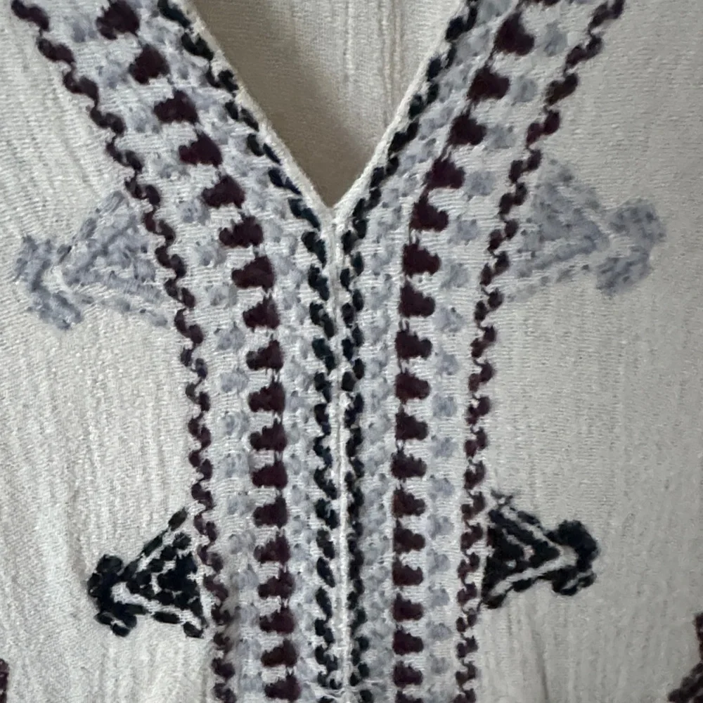 Free People Beige Dress with Black Embroidery - Picture 3 of 7